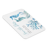 Flexible Mariage sur la plage Magnet Réservez la date (Côté Droit)