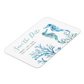 Flexible Mariage sur la plage Magnet Réservez la date (Côté Gauche)