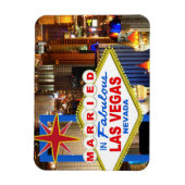 Flexible Marié à Vegas Refridgerator Magnet (Vertical)