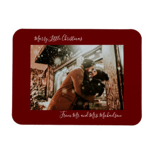Flexible Marry Little Christmas Red Holiday Magnet