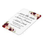 Flexible Marsala et Magnet Réservez la date rose (Côté Gauche)