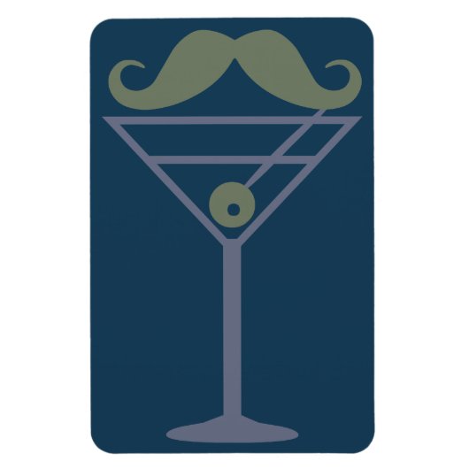 Flexible Martini Moustache magnet (Vertical)