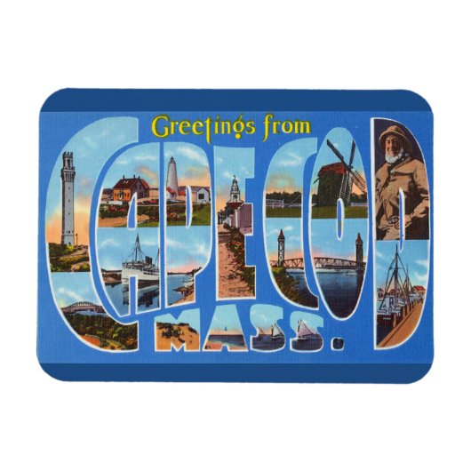 Flexible Massachusetts, Cape Cod, Magnet (Horizontal)