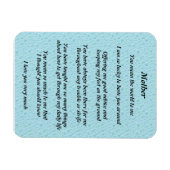 Flexible Mathers Poem Magnet (Horizontal)