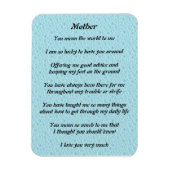 Flexible Mathers Poem Magnet (Vertical)