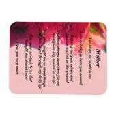 Flexible Mathers Poem Magnet (Horizontal)