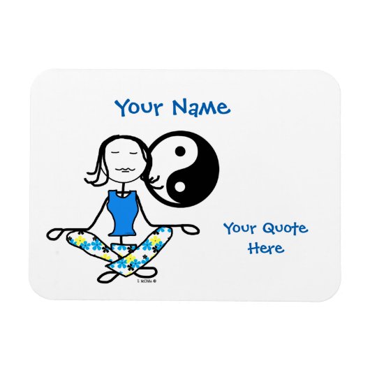 Flexible Méditation Karma Fridge Magnet (Horizontal)