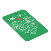 Flexible Merci Texte Magnet Multi Langue Vos Couleurs (Côté Droit)