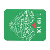 Flexible Merci Texte Magnet Multi Langue Vos Couleurs (Horizontal)