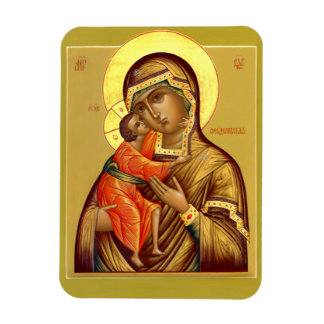 Flexible Mère de Dieu Feodorovskaya—Icon Magnet