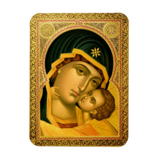 Flexible Mère de Dieu Glykophilousa — Icon Magnet