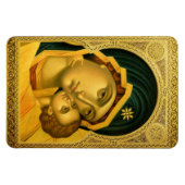 Flexible Mère de Dieu Glykophilousa — Icon Magnet (Horizontal)