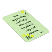 Flexible Messages pour l'aimable 3 Jean 1:2 Magnet photo (Côté Droit)