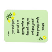 Flexible Messages pour l'aimable 3 Jean 1:2 Magnet photo (Horizontal)