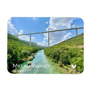 Flexible Millau Viaduct, France, fridge magnet