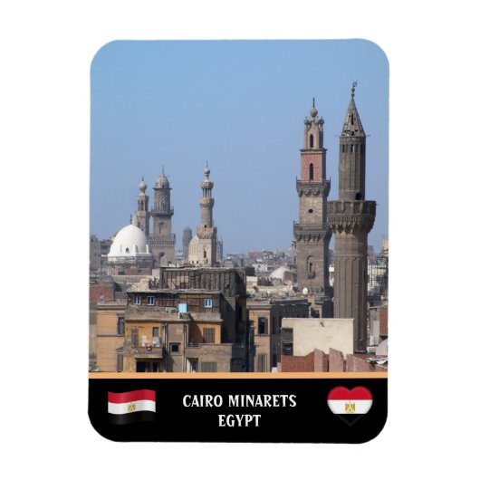 Flexible Minarets du Caire et Ancienne ville / Magnet égypt (Vertical)