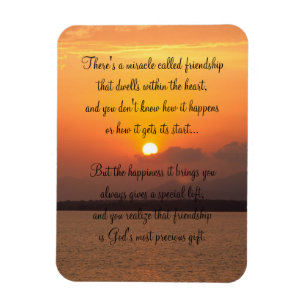 Flexible Miracle Of Friendship Poem Magnet