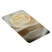 FLEXIBLE MODÈLE MAGNET ROSE BLANC SAVE-THE-DATE (Côté Droit)