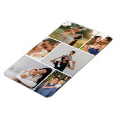 Flexible Modern Simple Custom 6 Photo Collage Magnet (Côté Gauche)