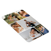 Flexible Modern Simple Custom 6 Photo Collage Magnet (Côté Droit)