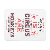 Flexible Mon cirque Mon Magnet de singes (Horizontal)