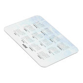 Flexible Monthly 2024 Calendar Magnet Textured (Côté Droit)