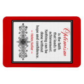 Flexible Motivational Helen Keller Cite Magnet : Optimisme (Horizontal)