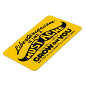 Flexible Moustache libertaire Premium Flexi Magnet (Côté Gauche)