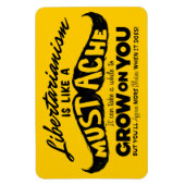 Flexible Moustache libertaire Premium Flexi Magnet (Vertical)