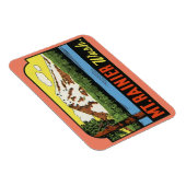 Flexible Mt. Rainer Washington Magnet Vintage voyage (Côté Droit)