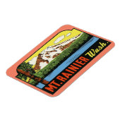 Flexible Mt. Rainer Washington Magnet Vintage voyage (Côté Gauche)