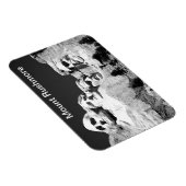 Flexible Mt Rushmore Magnet in BW (Côté Droit)
