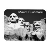 Flexible Mt Rushmore Magnet in BW (Horizontal)