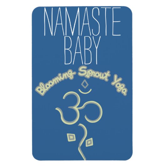 Flexible Namaste Baby Car Magnet (Vertical)