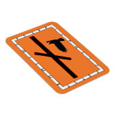 Flexible Naudhiz Viking Rune Magnet - Surmonter! (Côté Droit)