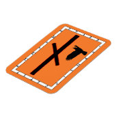 Flexible Naudhiz Viking Rune Magnet - Surmonter! (Côté Gauche)