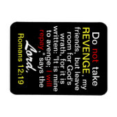 Flexible Ne prenez pas REVENGE dit le Lord Flexi Magnet (Horizontal)