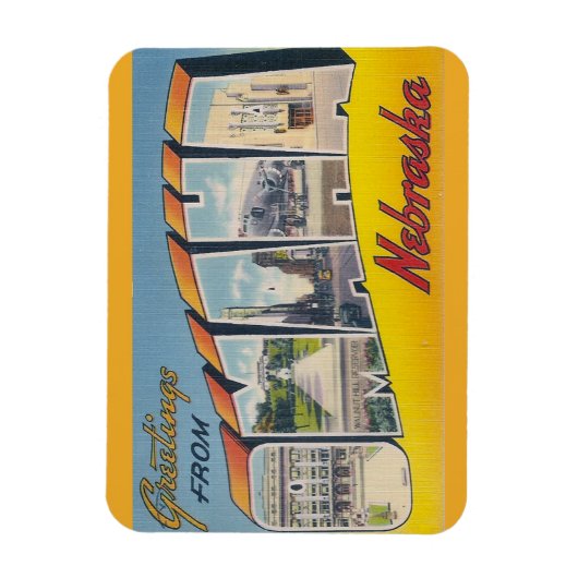 Flexible Nebraska, Omaha Magnet (Vertical)