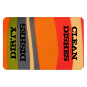 Flexible Nettoyage/Plats multicolores Magnet (Horizontal)