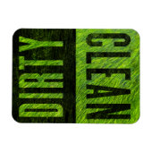 Flexible Nettoyer | Magnet de lave-vaisselle de style Grass (Horizontal)