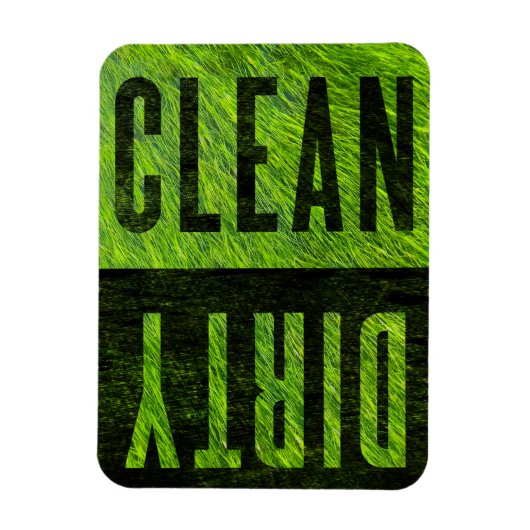 Flexible Nettoyer | Magnet de lave-vaisselle de style Grass (Vertical)