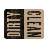 Flexible Nettoyer | Magnet de lave-vaisselle style presse-l (Horizontal)