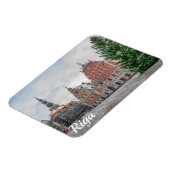 Flexible Noël à Riga Lettonie Magnet (Côté Gauche)