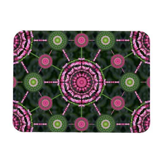 Flexible Noël Cactus Mandala Array Magnet de Noël (Horizontal)