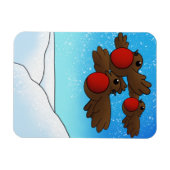 Flexible Noël Robin Birds Magnet (Horizontal)