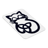 Flexible Noir Trinity Knot Celtic Cat Magnet (Côté Droit)
