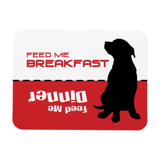 Flexible Nourriture de chien Me Magnet Dog a faim (Horizontal)