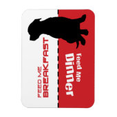 Flexible Nourriture de chien Me Magnet Dog a faim (Vertical)