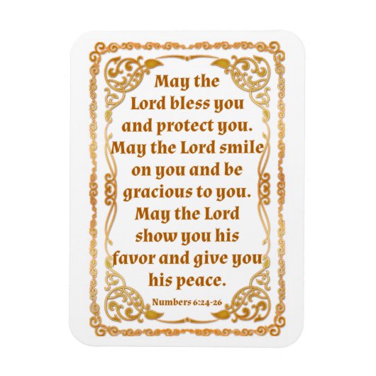 Flexible Numéros 6:24-26 Magnet (Vertical)