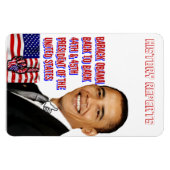 Flexible Obama, retour à Back_Premium Flexi Magnet (Horizontal)